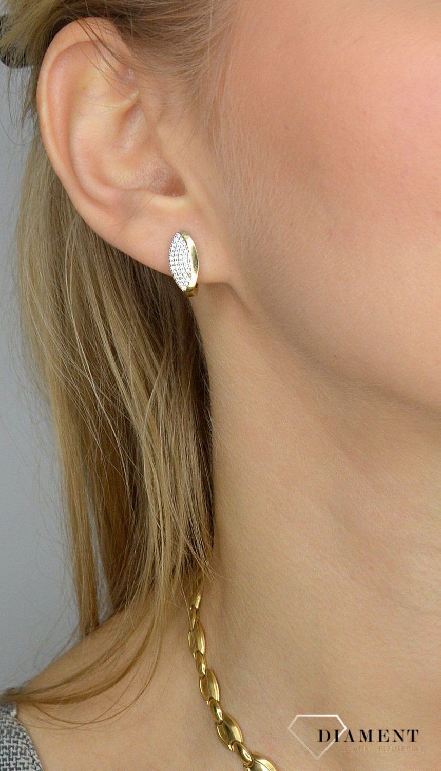 Złote kolczyki 333 blask cyrkonia KL 7632 333 💎.jpg